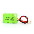 Batterie rechargeable de la batterie 1/3 Aaa de Nimh 7.2v 150mah